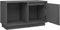 vidaXL - Tv-meubel - 74x35x44 - cm - massief - grenenhout - grijs