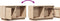 vidaXL - Tv-meubel - 74x35x44 - cm - massief - grenenhout