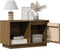 vidaXL - Tv-meubel - 74x35x44 - cm - massief - grenenhout - honingbruin