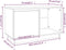 vidaXL - Tv-meubel - 74x35x44 - cm - massief - grenenhout - wit