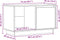vidaXL - Tv-meubel - 74x35x44 - cm - massief - grenenhout - wit