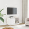 vidaXL - Tv-meubel - 74x35x44 - cm - massief - grenenhout - wit