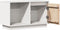 vidaXL - Tv-meubel - 74x35x44 - cm - massief - grenenhout - wit