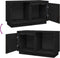 vidaXL - Tv-meubel - 74x35x44 - cm - massief - grenenhout - zwart