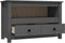vidaXL - Tv-meubel - 79x35x52 - cm - massief - grenenhout - grijs