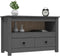 vidaXL - Tv-meubel - 79x35x52 - cm - massief - grenenhout - grijs
