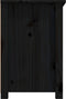 vidaXL - Tv-meubel - 79x35x52 - cm - massief - grenenhout - zwart