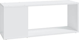 vidaXL - Tv-meubel - 80x24x32 - cm - bewerkt - hout - wit