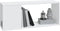 vidaXL - Tv-meubel - 80x24x32 - cm - bewerkt - hout - wit