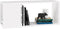 vidaXL - Tv-meubel - 80x24x32 - cm - bewerkt - hout - wit
