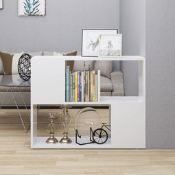 vidaXL - Tv-meubel - 80x24x63 - cm - spaanplaat - wit