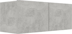 vidaXL - Tv-meubel - 80x30x30 - cm - bewerkt - hout - betongrijs