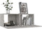 vidaXL - Tv-meubel - 80x30x30 - cm - bewerkt - hout - betongrijs
