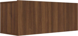 vidaXL - Tv-meubel - 80x30x30 - cm - bewerkt - hout - bruin - eikenkleur