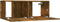 vidaXL - Tv-meubel - 80x30x30 - cm - bewerkt - hout - gerookt - eikenkleurig