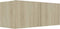 vidaXL - Tv-meubel - 80x30x30 - cm - bewerkt - hout - sonoma - eikenkleurig