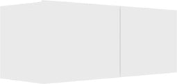 vidaXL - Tv-meubel - 80x30x30 - cm - bewerkt - hout - wit