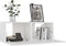 vidaXL - Tv-meubel - 80x30x30 - cm - bewerkt - hout - wit