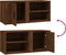 vidaXL - Tv-meubel - 80x31,5x36 - cm - bewerkt - hout - bruin - eikenkleur