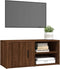 vidaXL - Tv-meubel - 80x31,5x36 - cm - bewerkt - hout - bruin - eikenkleur