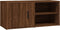 vidaXL - Tv-meubel - 80x31,5x36 - cm - bewerkt - hout - bruin - eikenkleur