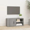 vidaXL - Tv-meubel - 80x31,5x36 - cm - bewerkt - hout - grijs - sonoma - eikenkleurig