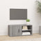 vidaXL - Tv-meubel - 80x31,5x36 - cm - bewerkt - hout - grijs - sonoma - eikenkleurig