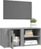 vidaXL - Tv-meubel - 80x31,5x36 - cm - bewerkt - hout - grijs - sonoma - eikenkleurig