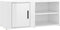 vidaXL - Tv-meubel - 80x31,5x36 - cm - bewerkt - hout - hoogglans - wit