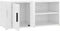 vidaXL - Tv-meubel - 80x31,5x36 - cm - bewerkt - hout - hoogglans - wit