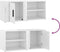 vidaXL - Tv-meubel - 80x31,5x36 - cm - bewerkt - hout - hoogglans - wit