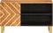 vidaXL - Tv-meubel - 80x31,5x46 - cm - massief - mangohout - bruin - en - zwart