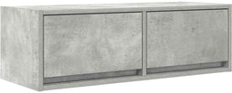 vidaXL - Tv-meubel - 80x31x25,5 - cm - bewerkt - hout - betongrijs