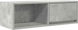 vidaXL - Tv-meubel - 80x31x25,5 - cm - bewerkt - hout - betongrijs
