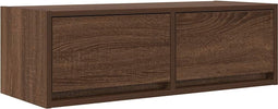 vidaXL - Tv-meubel - 80x31x25,5 - cm - bewerkt - hout - bruin - eikenkleur