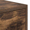 vidaXL - Tv-meubel - 80x31x25,5 - cm - bewerkt - hout - gerookt - eikenkleurig