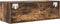vidaXL - Tv-meubel - 80x31x25,5 - cm - bewerkt - hout - gerookt - eikenkleurig