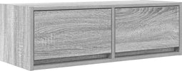 vidaXL - Tv-meubel - 80x31x25,5 - cm - bewerkt - hout - grijs - sonoma - eikenkleurig