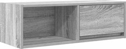 vidaXL - Tv-meubel - 80x31x25,5 - cm - bewerkt - hout - grijs - sonoma - eikenkleurig