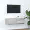vidaXL - Tv-meubel - 80x31x25,5 - cm - bewerkt - hout - grijs - sonoma - eikenkleurig
