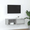 vidaXL - Tv-meubel - 80x31x25,5 - cm - bewerkt - hout - grijs - sonoma - eikenkleurig