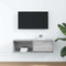 vidaXL - Tv-meubel - 80x31x25,5 - cm - bewerkt - hout - grijs - sonoma - eikenkleurig