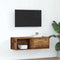 vidaXL - TV-meubel - 80x31x25,5 - cm - bewerkt - hout - oud - houtkleurig
