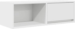 vidaXL - TV-meubel - 80x31x25,5 - cm - bewerkt - hout - wit