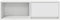 vidaXL - TV-meubel - 80x31x25,5 - cm - bewerkt - hout - wit