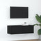 vidaXL - TV-meubel - 80x31x25,5 - cm - spaanplaat - zwart - eikenkleurig