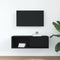 vidaXL - TV-meubel - 80x31x25,5 - cm - spaanplaat - zwart - eikenkleurig