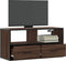 vidaXL - Tv-meubel - 80x31x39,5 - cm - bewerkt - hout - metaal - bruin - eikenkleurig