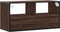vidaXL - Tv-meubel - 80x31x39,5 - cm - bewerkt - hout - metaal - bruin - eikenkleurig