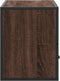 vidaXL - Tv-meubel - 80x31x39,5 - cm - bewerkt - hout - metaal - bruin - eikenkleurig